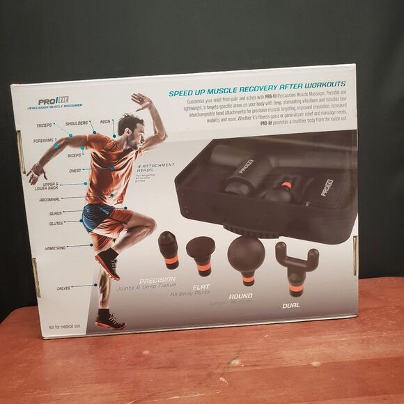 Pro Fit Percussion Muscle Massager with Attachments Rechargable - Picture 2 of 8